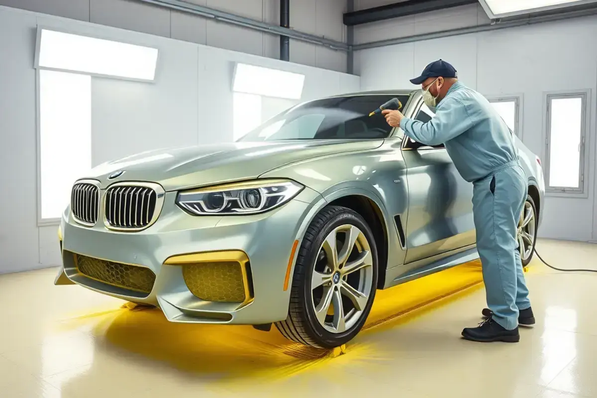 Custom candy apple red car paint job